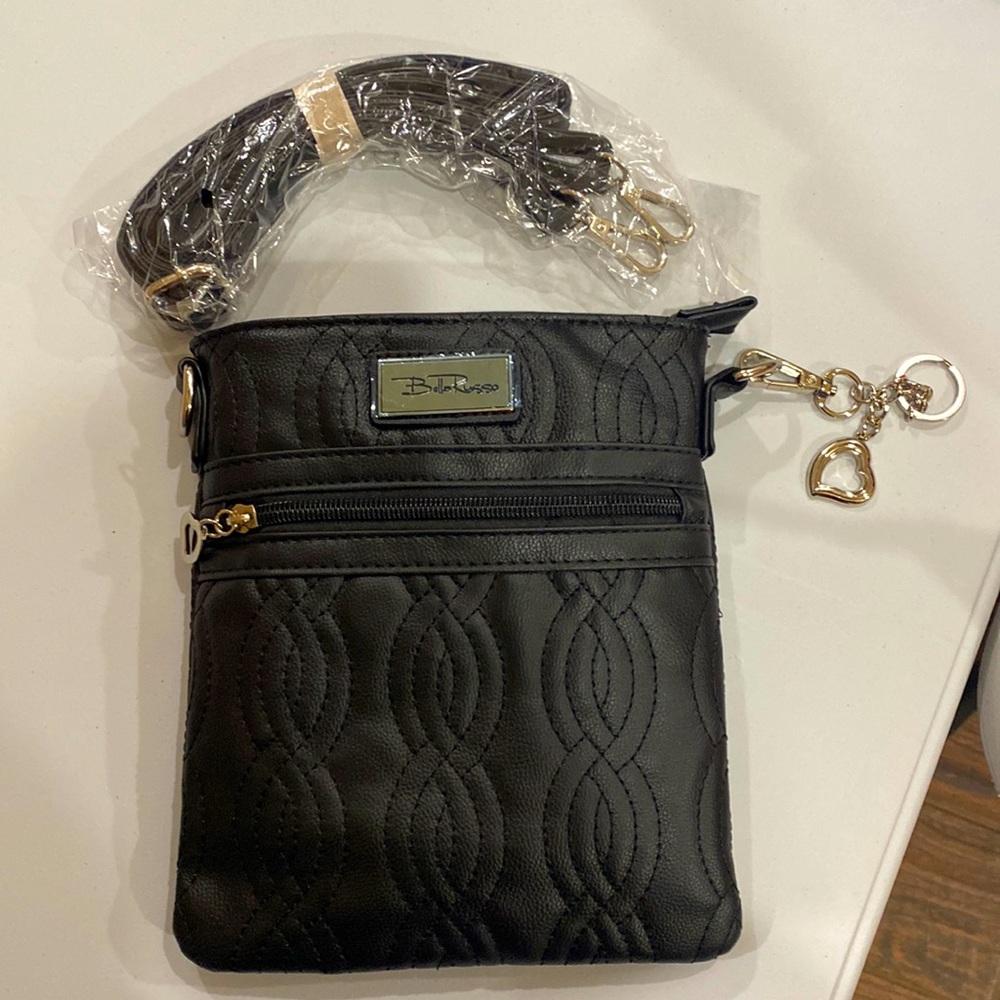 Bella Russo black crossbody bag
